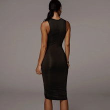 Load image into Gallery viewer, Drawstring Slim Mini Dress

